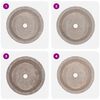 vidaXL Lavabo Gris &Oslash;40x15 cm Marbre