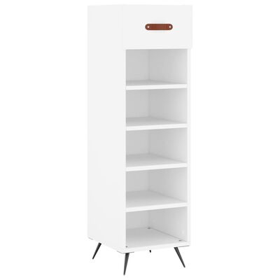 vidaXL Armoire à chaussures blanc 30x35x105 cm bois d'ingénierie