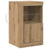 vidaXL Buffet LED 41 x 37 x 67 cm Bois d'ing&eacute;nierie Ch&ecirc;ne artisanal