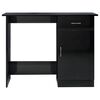 vidaXL Bureau Noir brillant 100 x 50 x 76 cm Aggloméré