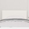 vidaXL T&ecirc;te de lit avec t&ecirc;te de lit Cr&egrave;me 100 cm Cuir synth&eacute;tique