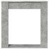 VidaXL Cadre de cheminée gris béton 100x20x100 cm bois d'ingénierie