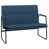 vidaXL Banc Bleu 100x64x80 cm Tissu
