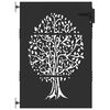 vidaXL Porte de Jardin Noir 85 x 150 cm Acier peint par poudre