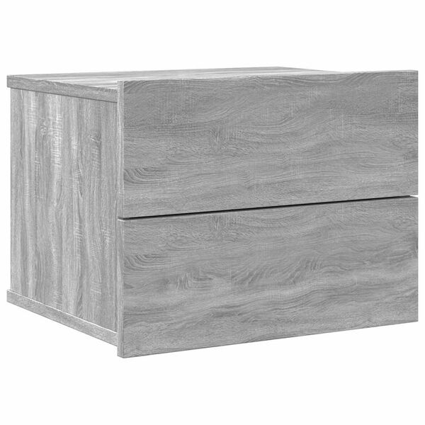 vidaXL Tables de chevet 2 pcs Sonoma gris 40x30x30cm Bois d'ing&eacute;nierie