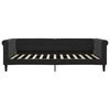 vidaXL Lit de jour avec matelas noir 100x200 cm velours