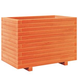vidaXL Jardini&egrave;re cire marron 70x40x49,5 cm bois de pin massif
