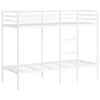 vidaXL Lit superpos&eacute; sans matelas blanc 80x200 cm acier