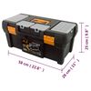 vidaXL Bo&icirc;te &agrave; outils 580x280x250 mm PP