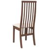 vidaXL Chaises &agrave; manger coussins 2 pcs marron bois massif caoutchouc