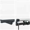 vidaXL Auvent R&eacute;tractable Blanc 400 &times; 300 cm Polyester et Acier