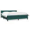 vidaXL Sommier &agrave; lattes de lit et matelas vert fonc&eacute; 200x210cm velours