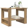 vidaXL Table basse Ch&ecirc;ne artisanal 72 x 50 x 50 cm Bois d'ing&eacute;nierie