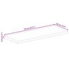 vidaXL Dessus de table 70x20x2,5 cm rectangulaire bois massif manguier