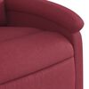 vidaXL Fauteuil inclinable de massage &eacute;lectrique Rouge bordeaux Tissu