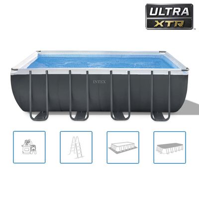 Intex Ensemble de piscine Ultra XTR Frame Rectangulaire 549x274x132 cm