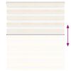 vidaXL Store z&egrave;bre beige marbr&eacute; largeur du tissu 120,9 cm polyester