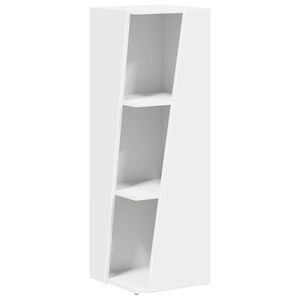 vidaXL &Eacute;tag&egrave;re lat&eacute;rale 33 x 32 x 100,5 cm Bois d'ing&eacute;nierie Blanc