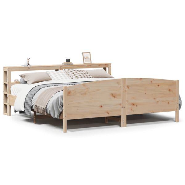 vidaXL Cadre de lit sans matelas 180x200 cm bois massif de pin