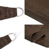 vidaXL Voile d'ombrage 160 g/m&sup2; Marron 4/5x3 m PEHD