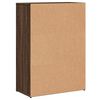 vidaXL Buffets 2 pcs ch&ecirc;ne marron 60x30x84 cm bois d'ing&eacute;nierie