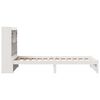 vidaXL Lit biblioth&egrave;que sans matelas blanc 90x190cm bois de pin massif