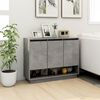 vidaXL Buffet Gris b&eacute;ton 97x31x75 cm Bois d'ing&eacute;nierie
