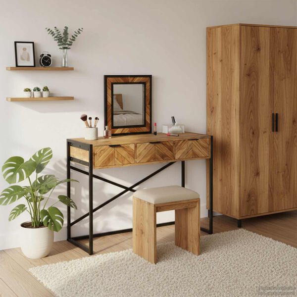 vidaXL Table de Toilette Marron 100 x 40 x 120 cm Bois d'Acacia Massif