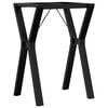 vidaXL Pieds de table &agrave; manger cadre en Y 50x40x73 cm acier
