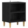 vidaXL Armoire de lit Ch&ecirc;ne noir 40 x 30 x 50 cm Bois d'ing&eacute;nierie
