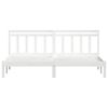 vidaXL Cadre de lit Blanc Bois de pin massif 160x200 cm