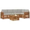 vidaXL Ensemble de canap&eacute; d'angle 6 pcs Gris Naturel et Clair