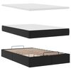 VidaXL Cadre de lit ottoman avec matelas noir 120x200 cm similicuir