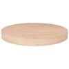 vidaXL Dessus de table rond &Oslash;30x4 cm Bois de ch&ecirc;ne massif non trait&eacute;