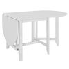 vidaXL Table &agrave; manger extensible blanc (75-180) x 75 x 74 cm MDF