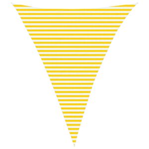 vidaXL Voile d'ombre Jaune et blanc 4 x 5 x 5 m 100 % polyester Oxford