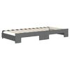vidaXL Lit de jour avec gigogne sans matelas gris fonc&eacute; 90x200 cm