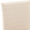 vidaXL Chaises &agrave; manger lot de 4 cr&egrave;me tissu