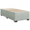 vidaXL Sommier &agrave; lattes de lit et matelas Gris clair 80x200 cm Velours