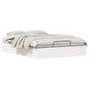 vidaXL Cadre de lit ottoman avec rangement Blanc 120 x 190 cm