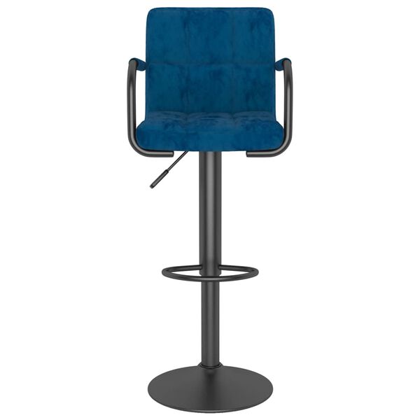 vidaXL Tabourets de bar lot de 2 bleu velours