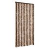 vidaXL Rideau anti-mouches beige et marron clair 100x200 cm chenille