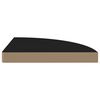 vidaXL Étagères d'angle flottantes 4 pcs noir 35x35x3,8 cm MDF
