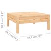 vidaXL Salon de jardin 3 pcs bois massif de pin