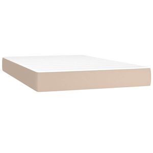 vidaXL Matelas &agrave; ressorts ensach&eacute;s mi-ferme Cappuccino 120x200x20 cm