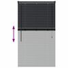 vidaXL Store de Fenêtre avec des rideaux Noir Aluminium