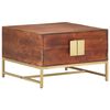 vidaXL Table basse Marron miel 67x67x45 cm Bois solide d'acacia