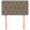 vidaXL Tête de lit Taupe 80x7x78/88 cm Tissu