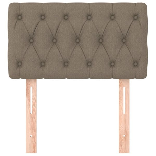 vidaXL Tête de lit Taupe 80x7x78/88 cm Tissu