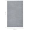 vidaXL Tapis BCF Gris 100x150 cm